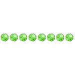 Preciosa Czech Crystal Round Bead Simple 451 19 602 Peridot