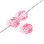 Preciosa Czech Crystal Round Bead Simple 451 19 602 Rose