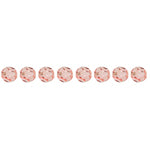 Preciosa Czech Crystal Round Bead Simple 451 19 602 Light Rose