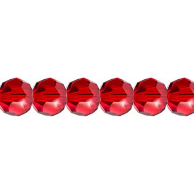 Preciosa Czech Crystal Round Bead Simple 451 19 602 Light Siam
