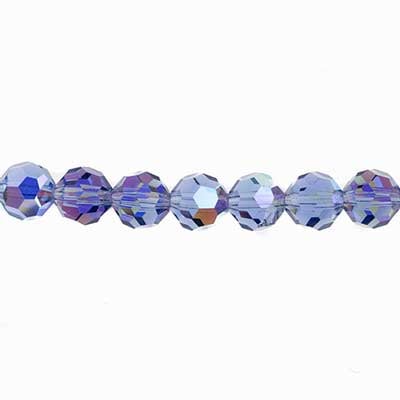 Preciosa Czech Crystal Round Bead Simple 4mm 40pcs 451 19 602 Tanzanite Aurora Borealis
