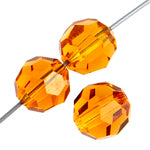 Preciosa Czech Crystal Round Bead Simple 451 19 602 Topaz