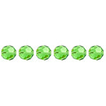 Preciosa Czech Crystal Round Bead Simple 451 19 602 Peridot
