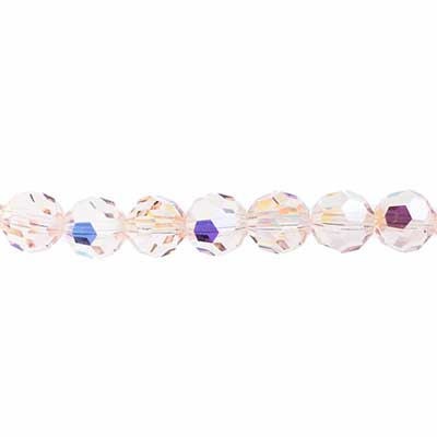 Preciosa Czech Crystal Round Bead Simple 451 19 602 Light Rose