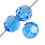 Preciosa Czech Crystal Round Bead Simple 451 19 602 Sapphire