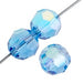 Preciosa Czech Crystal Round Bead Simple 5mm 32pcs 451 19 602 Sapphire Aurora Borealis