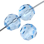 Preciosa Czech Crystal Round Bead Simple 451 19 602 Light Sapphire