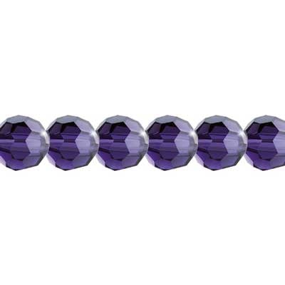 Preciosa Czech Crystal Round Bead Simple 451 19 602 Tanzanite