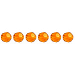 Preciosa Czech Crystal Round Bead Simple 451 19 602 Topaz