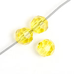 Preciosa Czech Crystal Round Bead Simple 451 19 602 Citrine