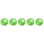 Preciosa Czech Crystal Round Bead Simple 451 19 602 Peridot
