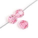 Preciosa Czech Crystal Round Bead Simple 451 19 602 Rose