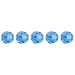 Preciosa Czech Crystal Round Bead Simple 451 19 602 Sapphire