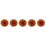 Preciosa Czech Crystal Round Bead Simple 451 19 602 Smoke Topaz