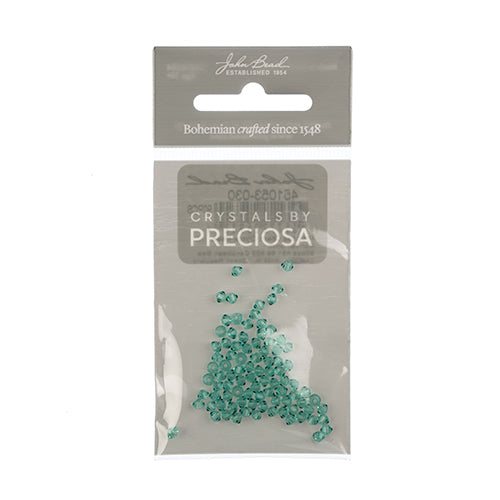 Preciosa Czech Crystal Bead Rondell 451 69 302 Caribbean Sea