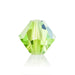 Preciosa Czech Crystal Bead Rondell 451 69 302 Limecicle Aurora Borealis