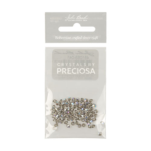 Preciosa Czech Crystal Bead Rondell 451 69 302 Black Diamond Glitter