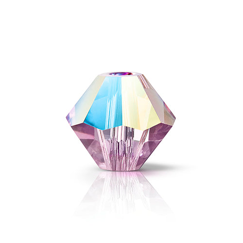 Preciosa Czech Crystal Bead Rondell 451 69 302 Light Amethyst Glitter