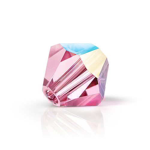 Preciosa Czech Crystal Bead Rondell 451 69 302 Rose Glitter