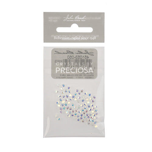 Preciosa Czech Crystal Bead Rondell 3mm 90pcs 451 69 302 Crystal Aurora Borealis x2