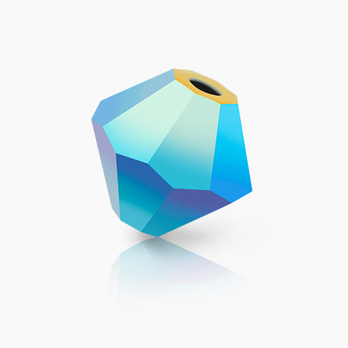 Preciosa Czech Crystal Bead Rondell 3mm 90pcs 451 69 302 Jet Aurora Borealis x2