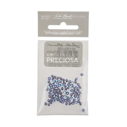 Preciosa Czech Crystal Bead Rondell 3mm 90pcs 451 69 302 Tanzanite Aurora Borealis x2