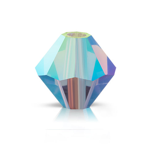 Preciosa Czech Crystal Bead Rondell 3mm 90pcs 451 69 302 Tanzanite Aurora Borealis x2