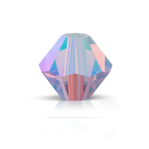 Preciosa Czech Crystal Bead Rondell 3mm 90pcs 451 69 302 Violet Aurora Borealis x2