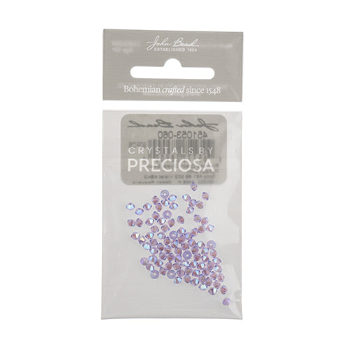 Preciosa Czech Crystal Bead Rondell 3mm 90pcs 451 69 302 Violet Aurora Borealis x2