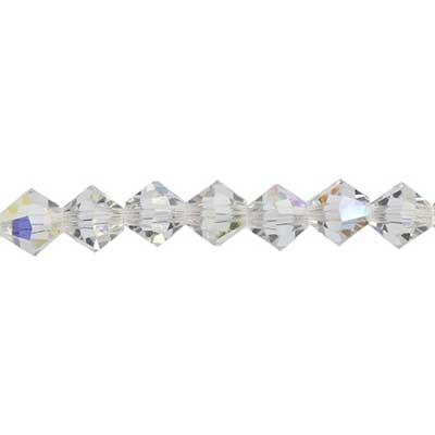 Preciosa Czech Crystal Bead Rondell 451 69 302 Crystal Aurora Borealis