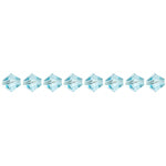 Preciosa Czech Crystal Bead Rondell 451 69 302 Aqua Bohemica