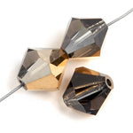 Preciosa Czech Crystal Bead Rondell 451 69 302 Aurum Halfcoat