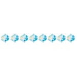 Preciosa Czech Crystal Bead Rondell 451 69 302 Aquamarine Aurora Borealis