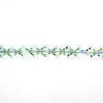 Preciosa Czech Crystal Bead Rondell 451 69 302 Chrysolite Aurora Borealis