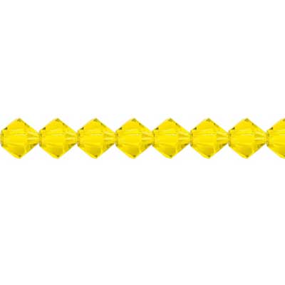 Preciosa Czech Crystal Bead Rondell 451 69 302 Citrine
