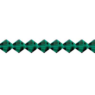 Preciosa Czech Crystal Bead Rondell 451 69 302 Emerald
