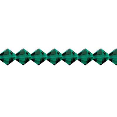 Preciosa Czech Crystal Bead Rondell 451 69 302 Emerald