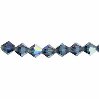 Preciosa Czech Crystal Bead Rondell 451 69 302 Montana Aurora Borealis