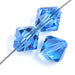 Preciosa Czech Crystal Bead Rondell 451 69 302 Sapphire