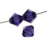 Preciosa Czech Crystal Bead Rondell 451 69 302 Deep Tanzanite