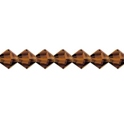 Preciosa Czech Crystal Bead Rondell 451 69 302 Smoky Topaz