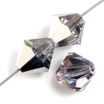 Preciosa Czech Crystal Bead Rondell 451 69 302 Light Vitrail Halfcoat