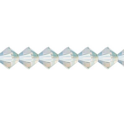 Preciosa Czech Crystal Bead Rondell 451 69 302 White Opal