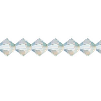 Preciosa Czech Crystal Bead Rondell 451 69 302 White Opal