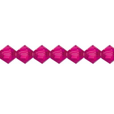 Preciosa Czech Crystal Bead Rondell 451 69 302 Fuchsia