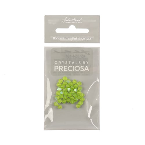 Preciosa Czech Crystal Bead Rondell 451 69 302 Limecicle Aurora Borealis Matt