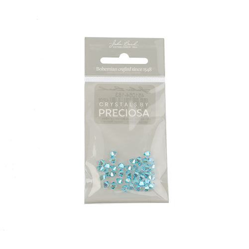 Preciosa Czech Crystal Bead Rondell 451 69 302 Aqua Bohemica Aurora Borealis x2