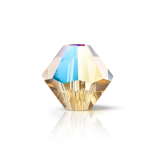 Preciosa Czech Crystal Bead Rondell 451 69 302 Light Colorado Topaz Glitter