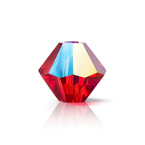Preciosa Czech Crystal Bead Rondell 451 69 302 Light Siam Glitter