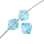 Preciosa Czech Crystal Bead Rondell 451 69 302 Aqua Bohemica